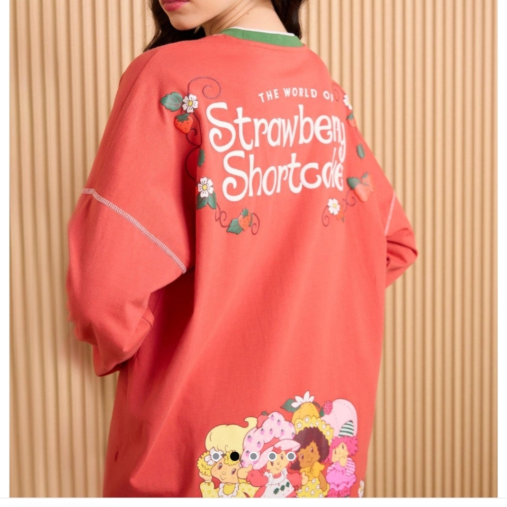 Strawberry Shortcake Women's Red Long Sleeve Tee - Picture 4 of 5
